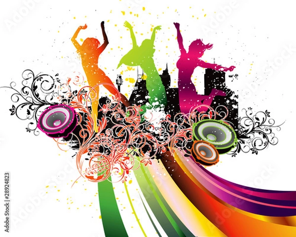 Obraz Party Flyer background Illustration vector Disco