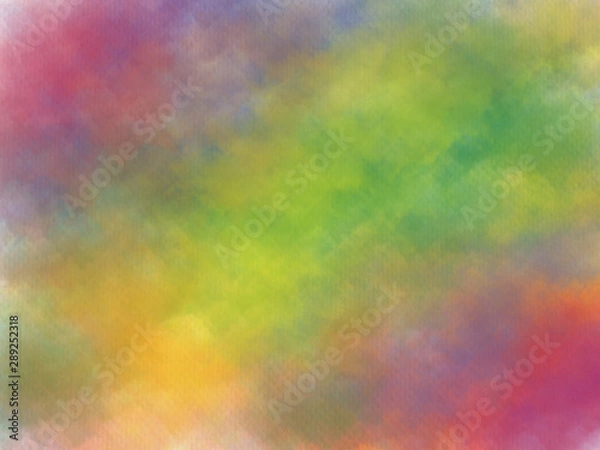 Obraz Random rainbow watercolor on paper background