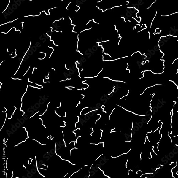 Fototapeta Futuristic panel. Grunge dotted backdrop with circles, dots, shapes. Abstract monochrome halftone pattern. Design element for web banners, posters, cards, wallpapers, sites. Black and white color