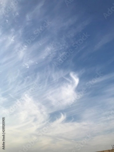 Fototapeta blue sky with clouds