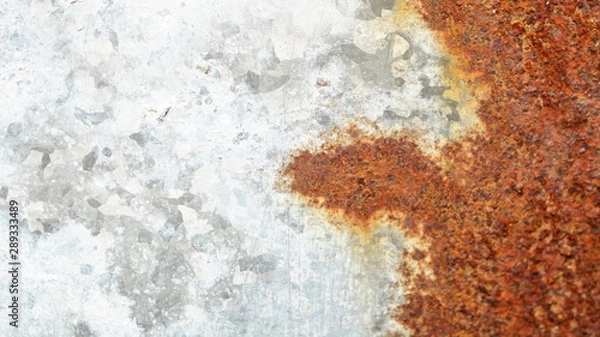 Fototapeta rusty old zinc sheet wall background