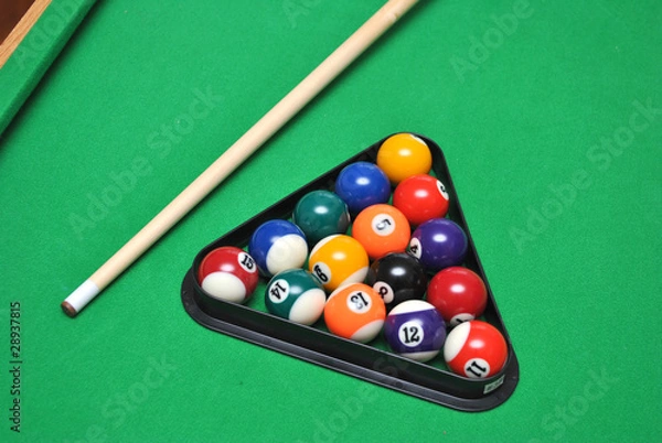 Fototapeta Billiard balls