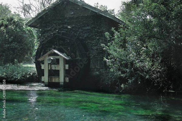 Fototapeta 水車小屋