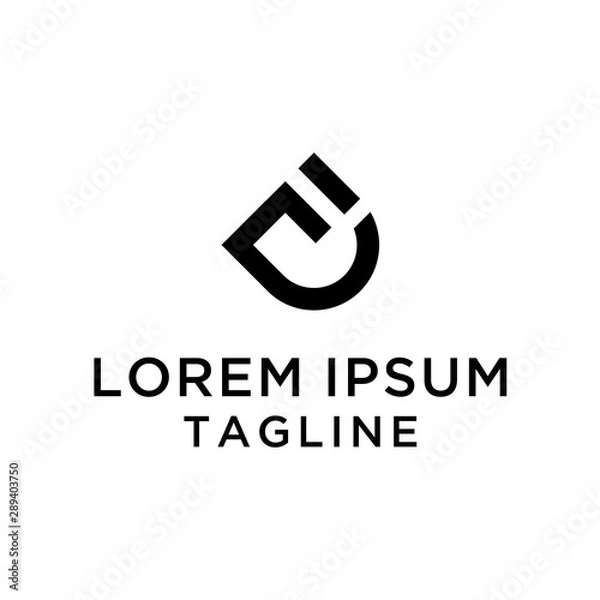 Fototapeta FD Logo Design Template Vector