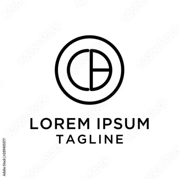 Fototapeta CB Abstract Design Logo Template