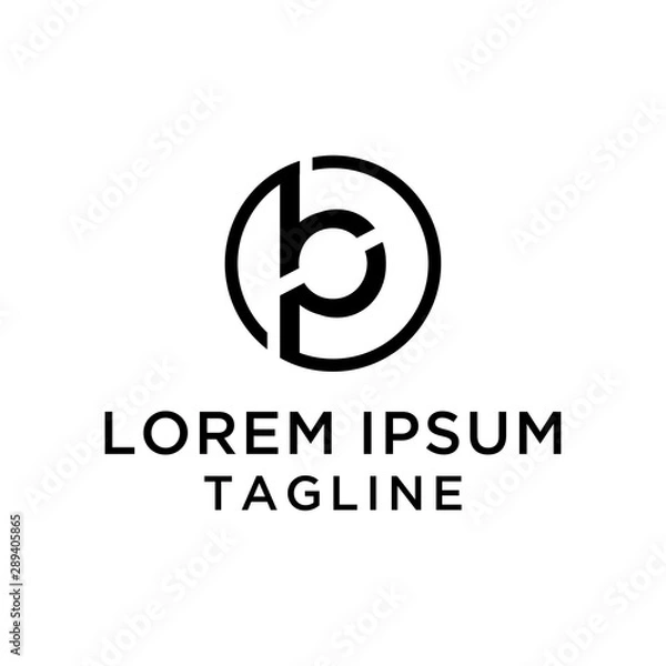 Fototapeta Letter BP Logo Design Template