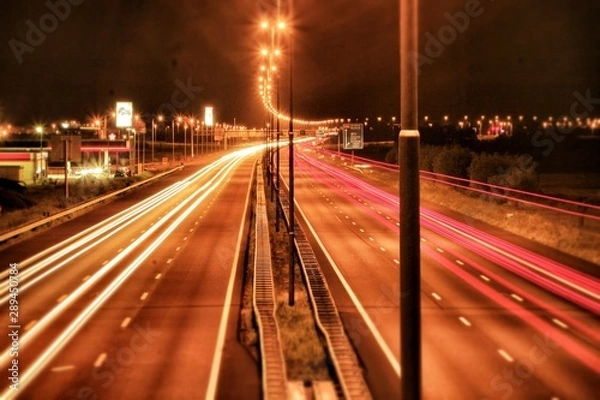 Obraz Traffic by night