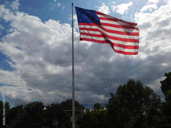 Obraz american flag in the wind
