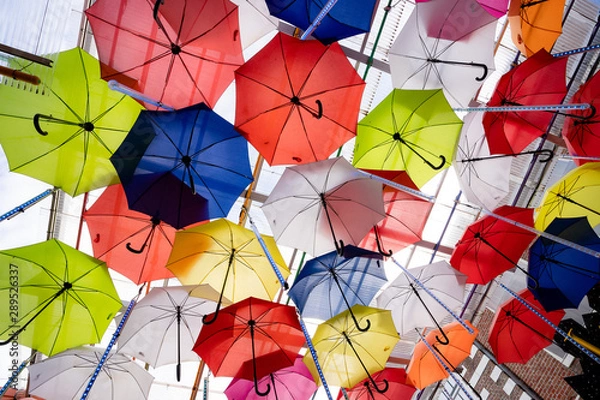 Obraz 写真素材: ハウステンボス　アンブレラストリート