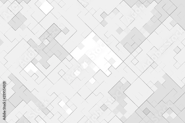 Fototapeta Pixelated monochrome geometric texture.