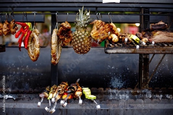 Obraz meat on grill