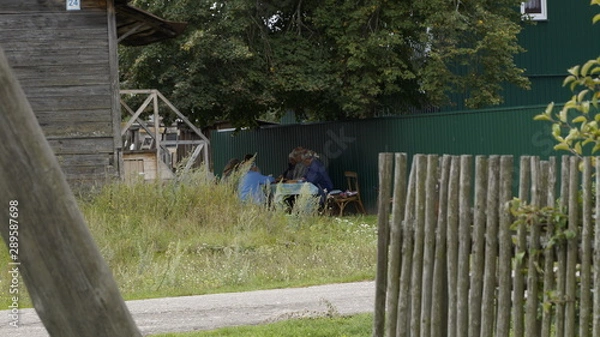 Obraz village, countryside, hamlet