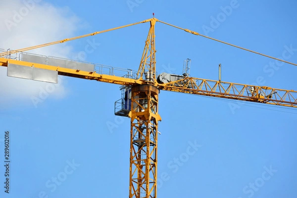 Fototapeta Construction tower crane