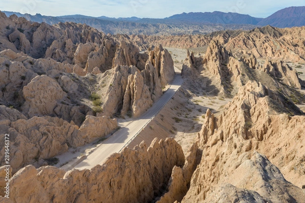 Obraz Quebrada de Las Flechas at Ruta 40 between Cafayate and Cachi, Argentina