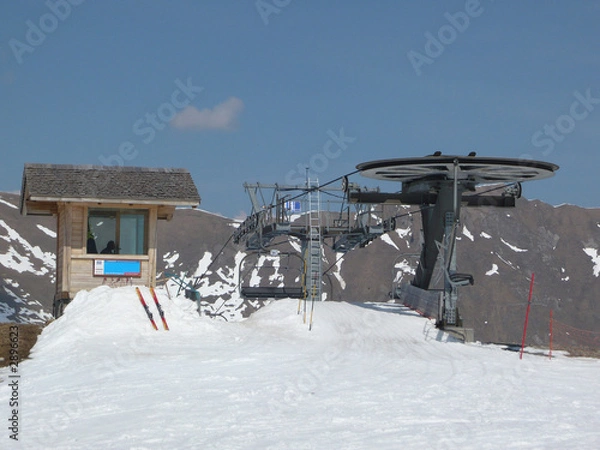 Fototapeta télésiège