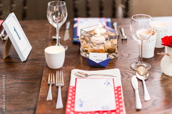 Obraz wedding table setting