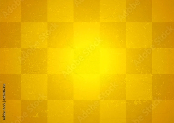 Fototapeta 金箔の市松模様