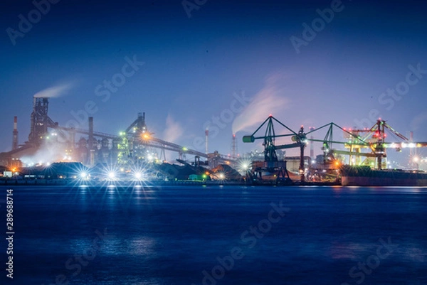 Fototapeta 工場夜景