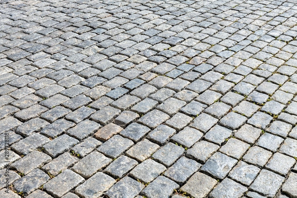 Obraz cobblestone pattern pavement ground background