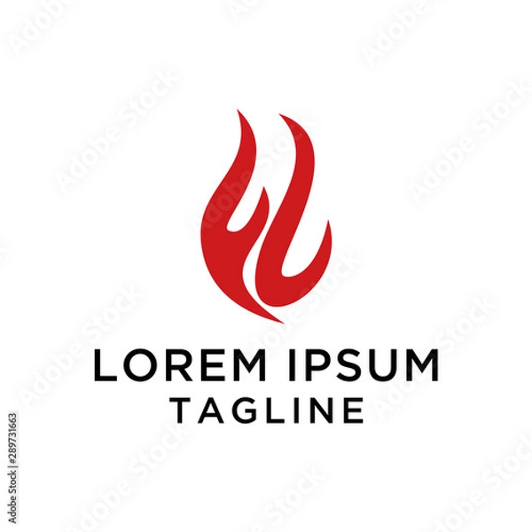 Fototapeta Fire FL Logo Design Template