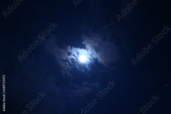 Fototapeta 月のある景色　満月