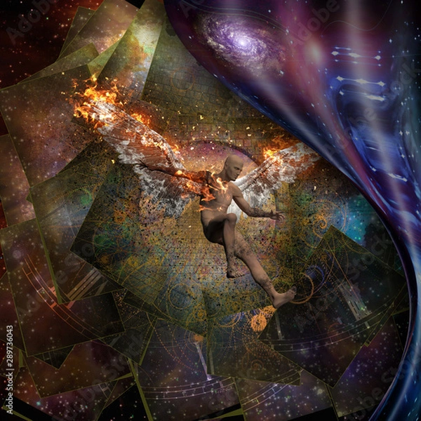 Fototapeta Burning wings