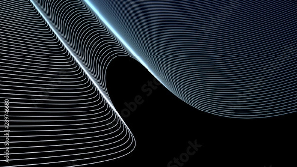 Fototapeta Background Wallpaper Wavy Array of Curved Lines 