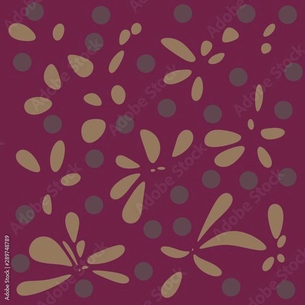 Obraz seamless pattern with abstract flowers