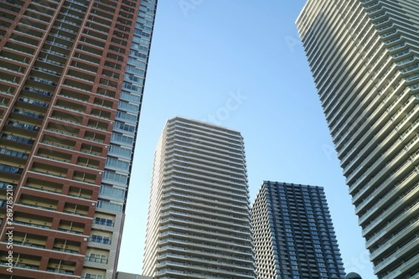 Obraz 武蔵小杉駅周辺のビル