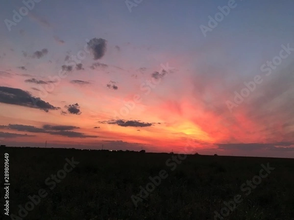 Obraz sunset in mountains