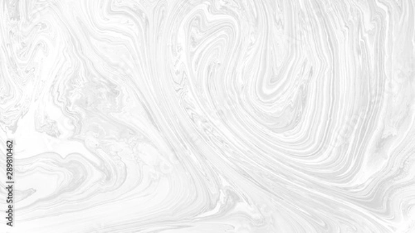 Fototapeta White Acrylic pour Liquid marble abstract surfaces Design.