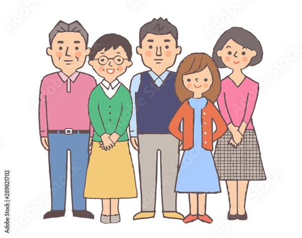 Fototapeta ３世代家族1