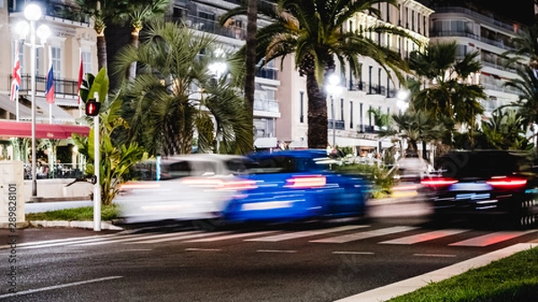 Fototapeta traffic in city