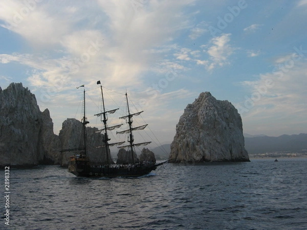 Obraz pirate ship at baja peninsula