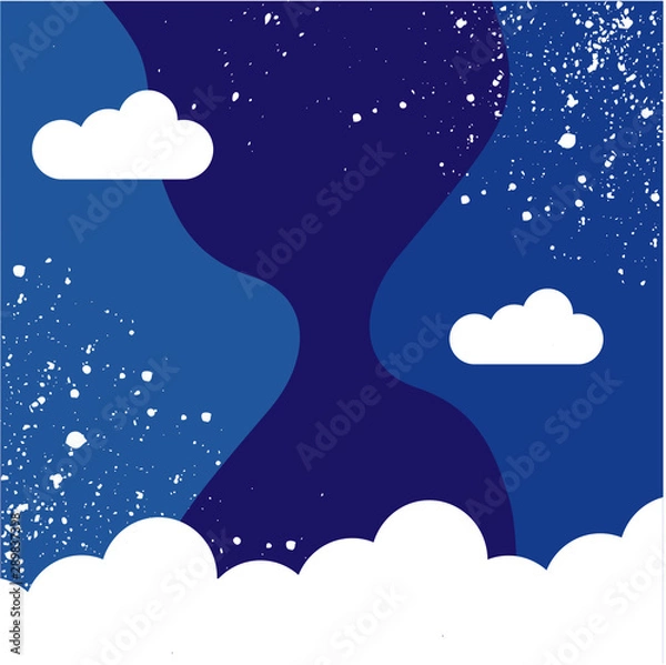 Obraz Sky concept vector illustration