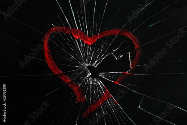 Obraz rozbite szkło