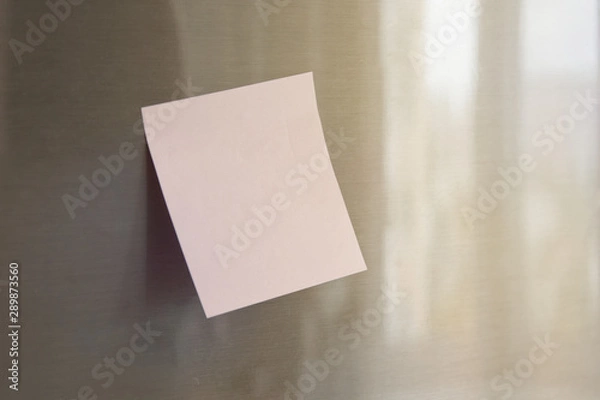 Fototapeta sticky notes on refrigerator