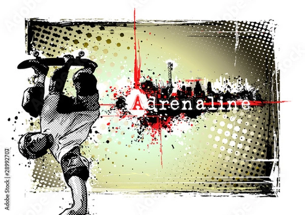 Obraz Rama deskorolka