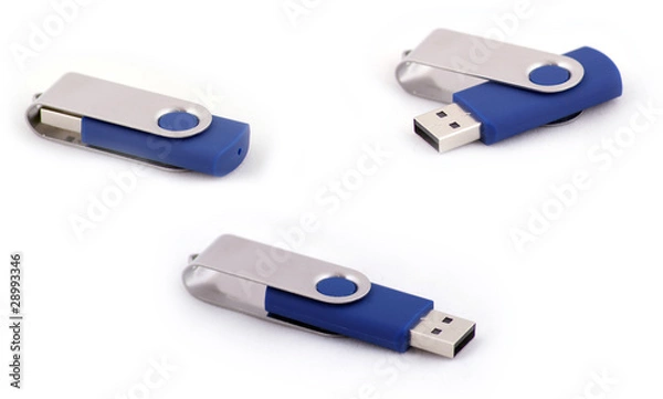 Fototapeta Portable usb flash memory - 3 variants