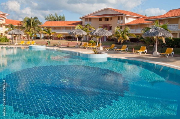 Obraz Swimming pool in tropical resort