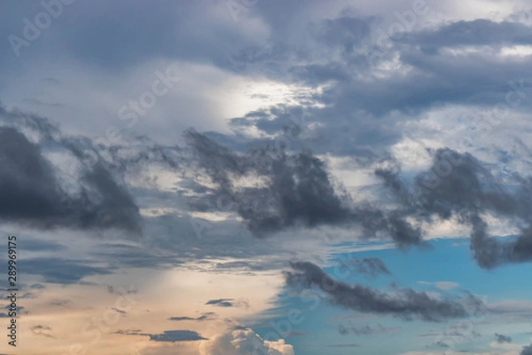 Obraz clouds over the sky