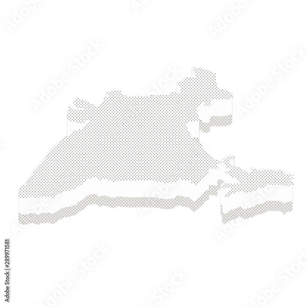 Fototapeta Mapa Indii izometryczny koncepcja. 3d płaska ilustracja mapy Indii. Mapa Indii wykonana z kropek i tekstur.