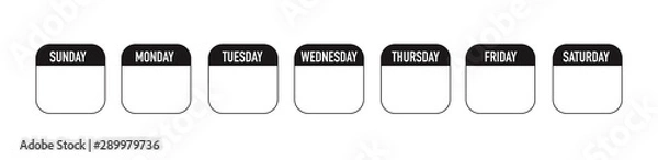 Obraz Weekly planner icon