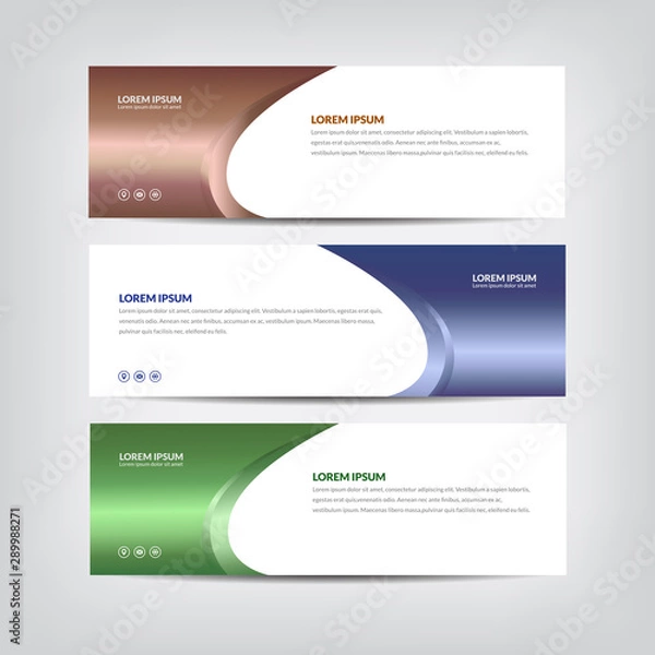 Obraz abstract modern banners