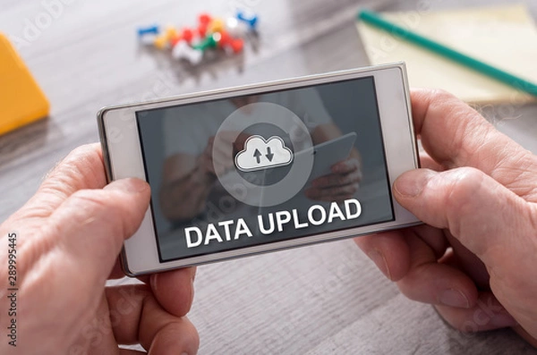 Fototapeta Concept of data upload