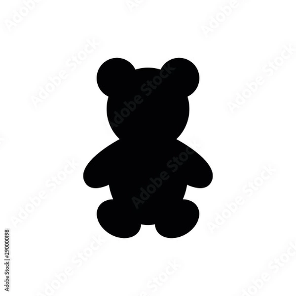 Fototapeta bear icon. cartoon bear cion vector