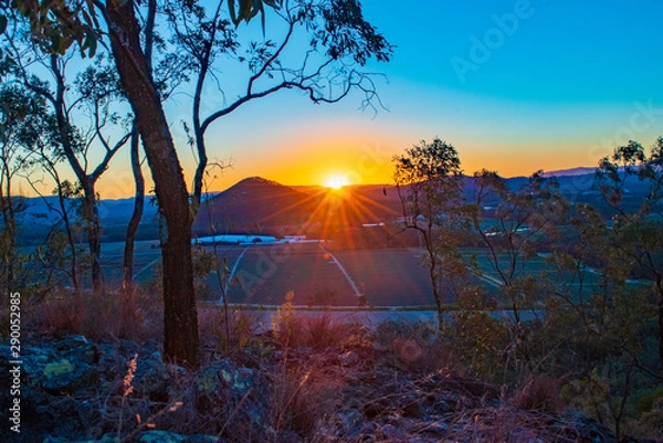 Fototapeta Mountain sunset