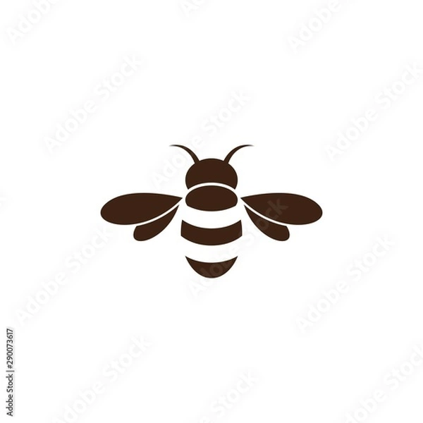 Fototapeta Bee logo vector icon