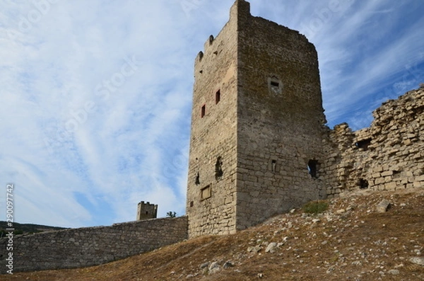 Obraz Tower  of Genoese fortress in Feodosia, Crimea