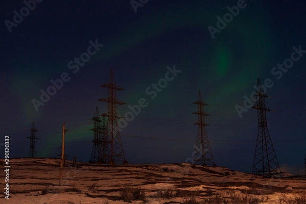 Obraz Aurora Borealis, Norilsk